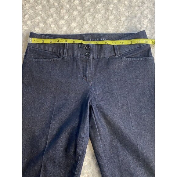 The Limited Denim Fit & Flare 678 Women’s Jeans Size 4 R Dark Trouser Denim - Picture 7 of 12